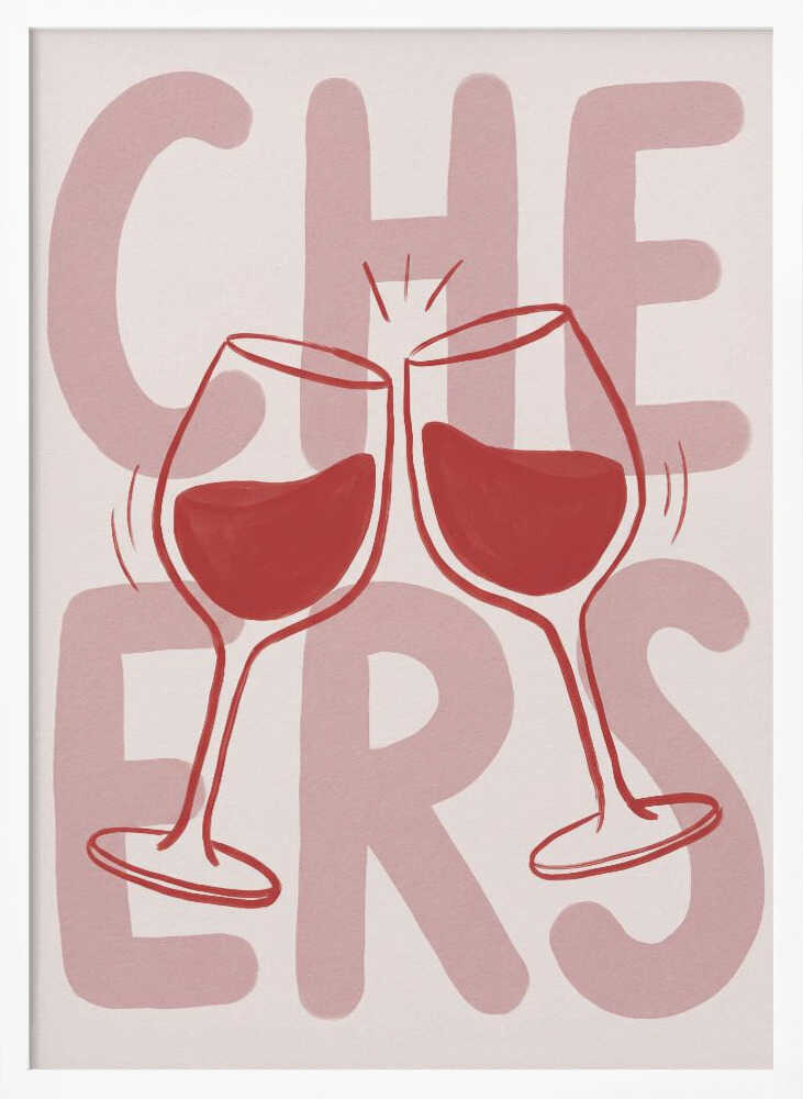 Cheers In Pink Poster