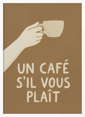 Un Café S'il Vous Plait Poster