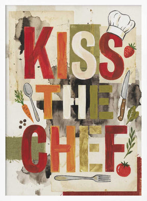 Kiss The Chef Kitchen Poster