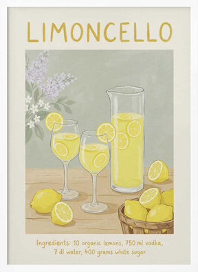 Limoncello Lemon Refreshment Poster
