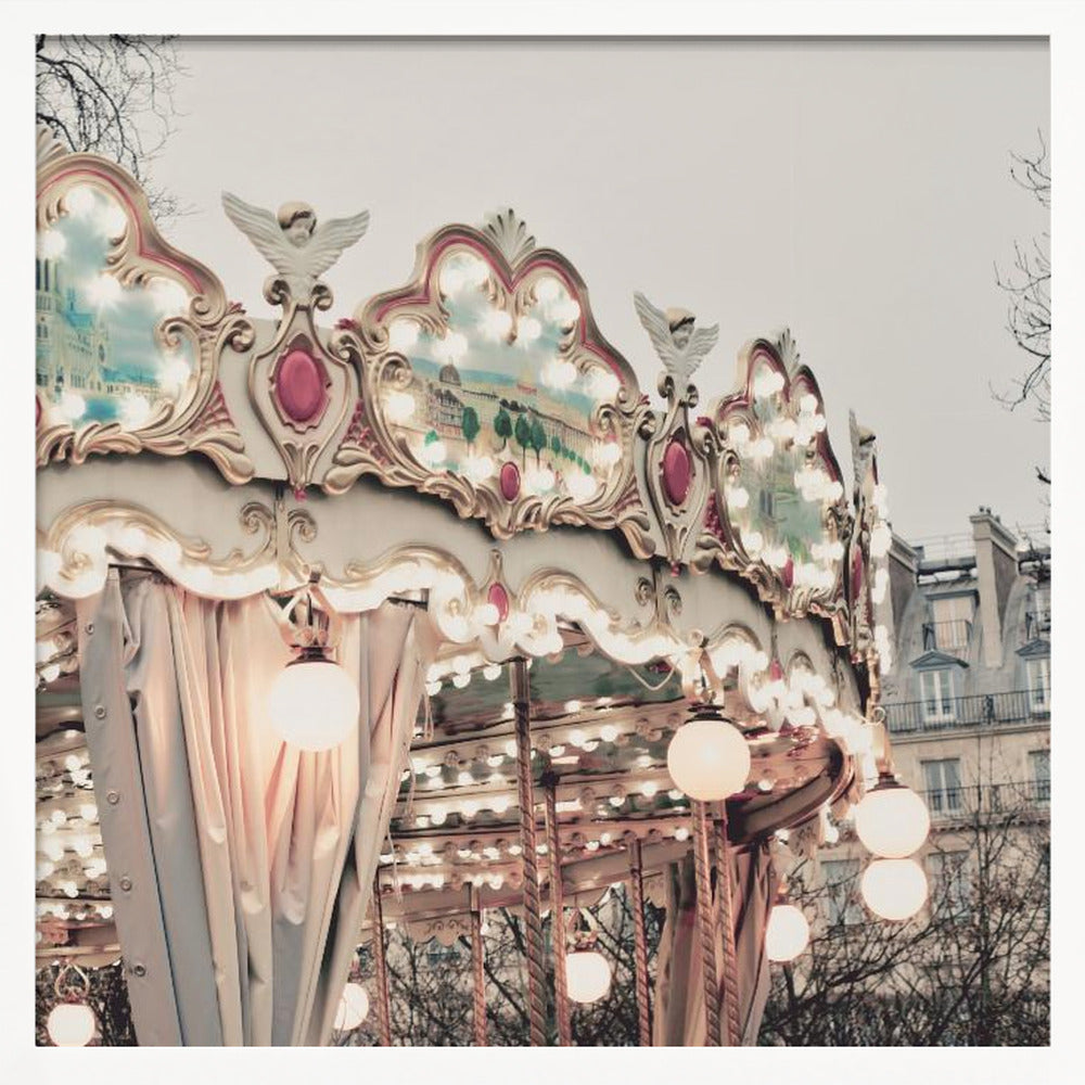 Parissquarecarousel 20x20 Poster