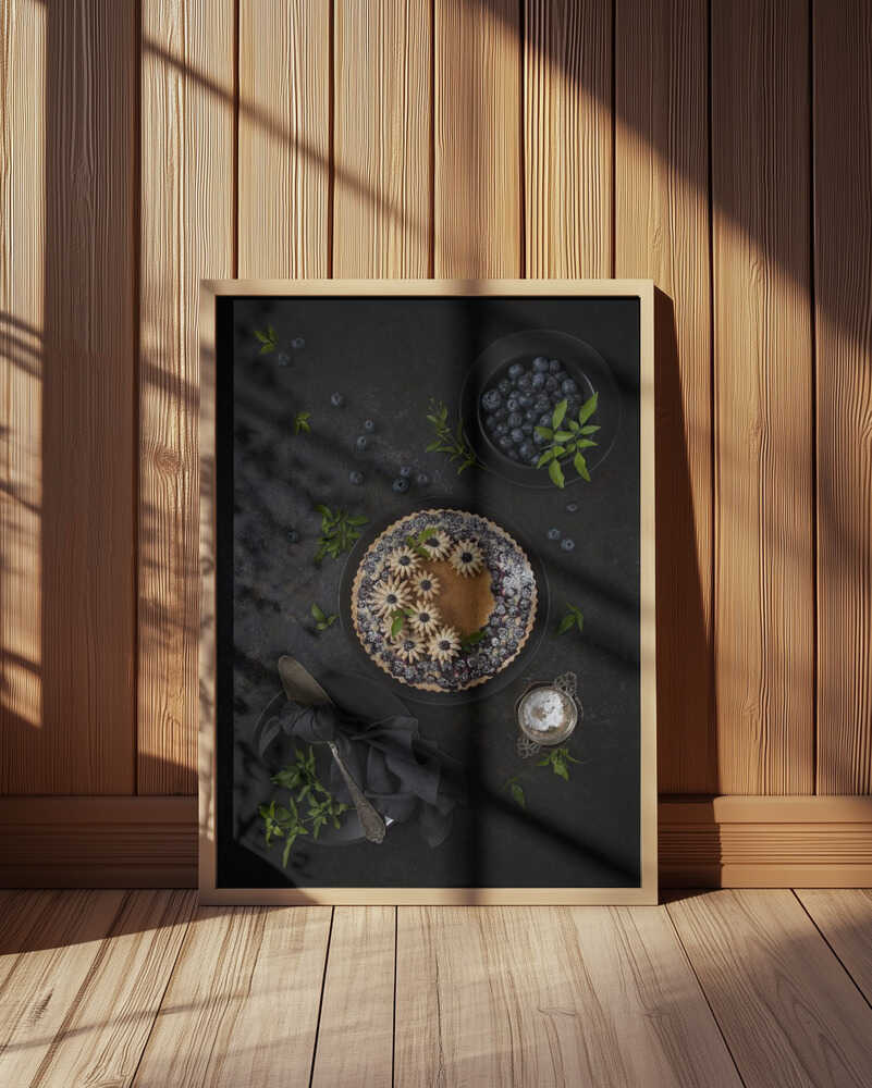 Blueberry frangipane tart Poster