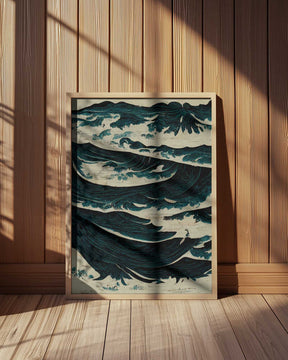 Turbulent Waves Poster