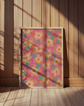 Vibrant Petal Dance Poster