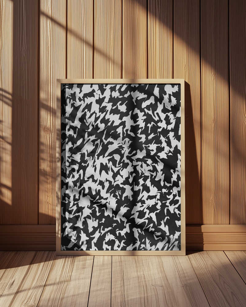 Monochrome Whirl Poster