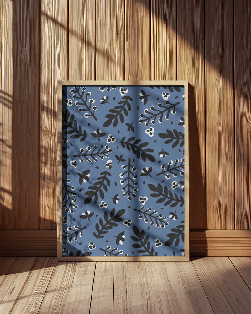 Leafy Nightscape Poster