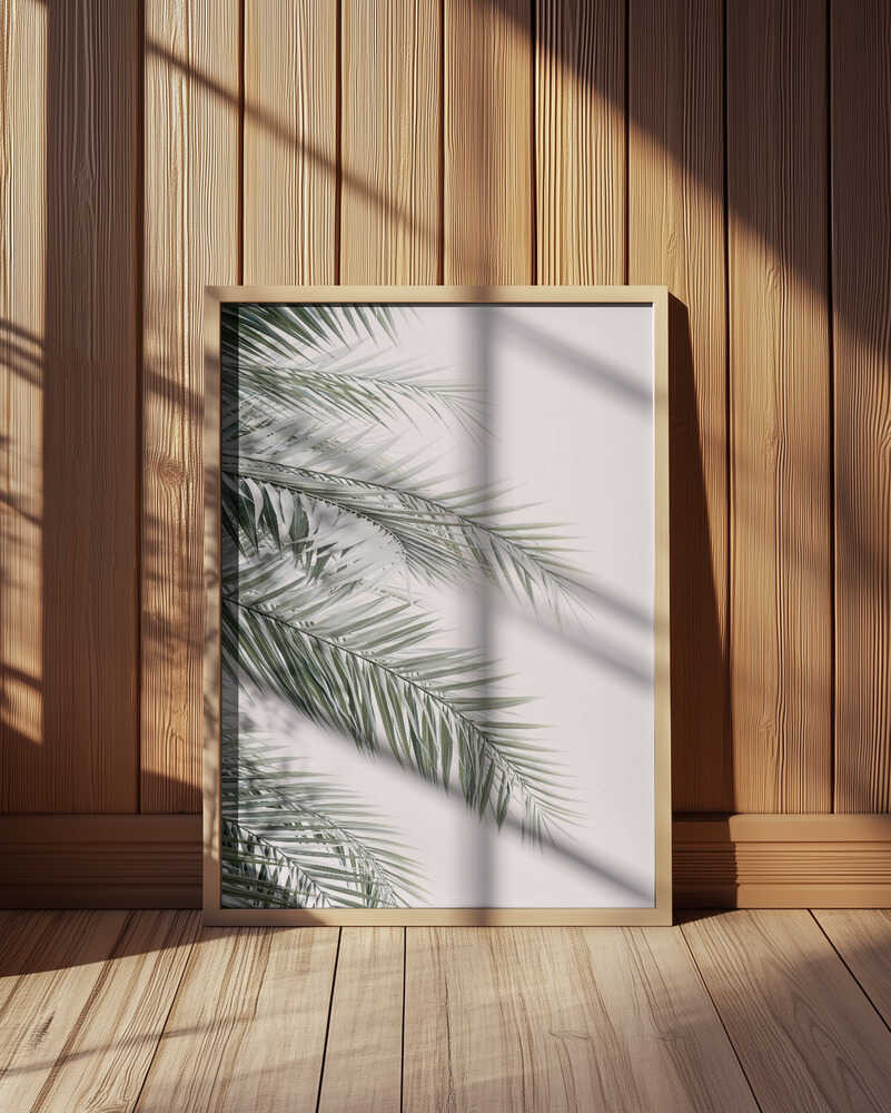 Blush Palm Leaves Poster