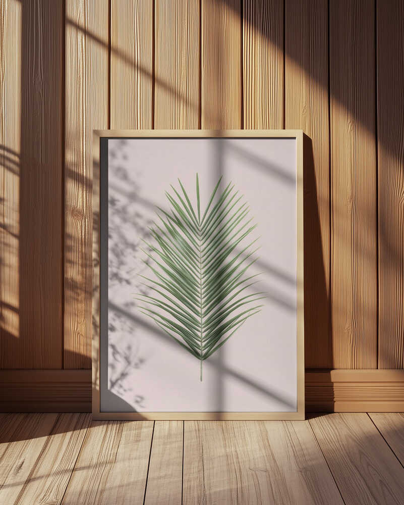 Palm Leaf Blush Poster