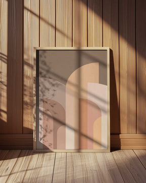 Retro Geometric II Poster