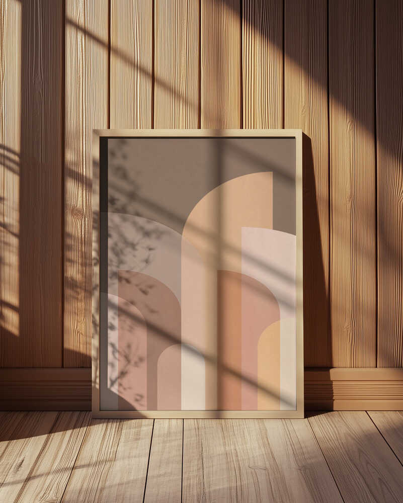 Retro Geometric II Poster