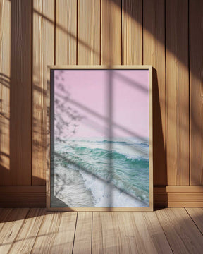 Pink Sky Beach Poster