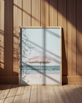 Pink Umbrella Poster