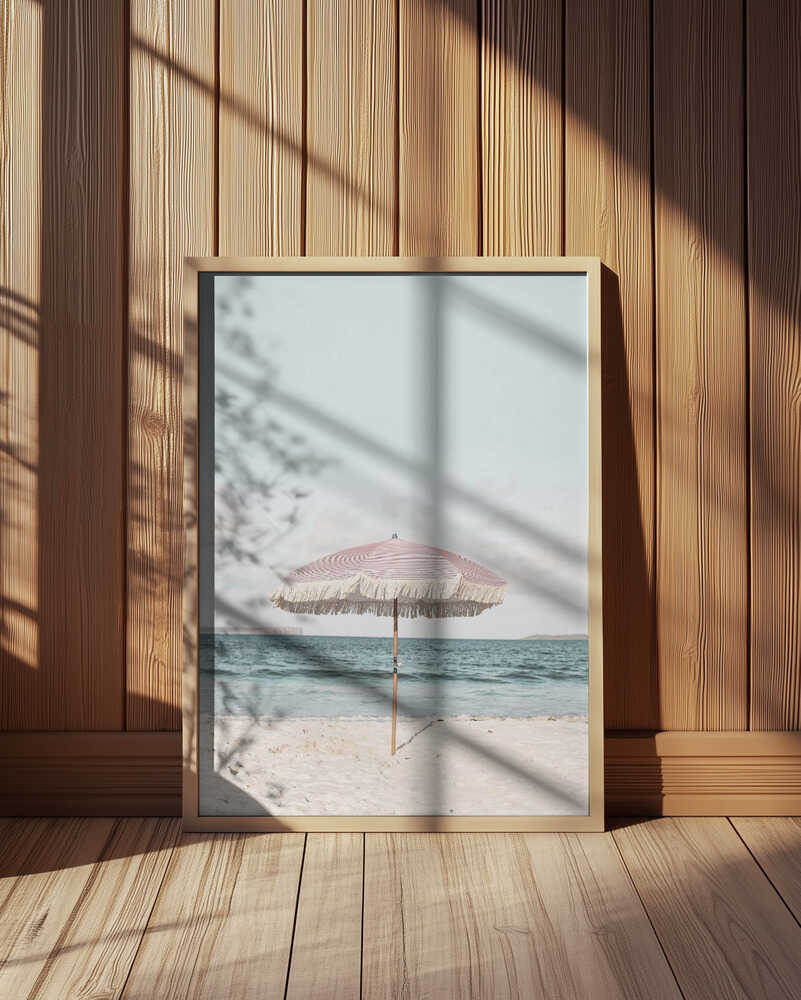 Pink Umbrella Poster