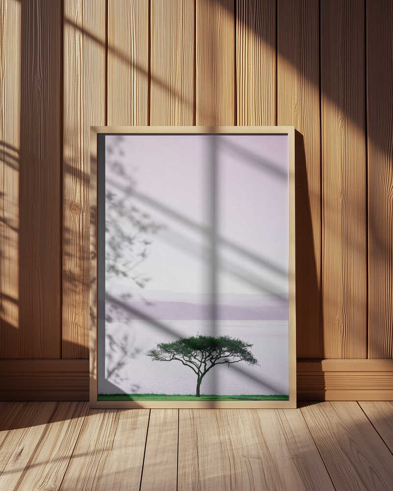 Tree By A Tranquil Lake Poster
