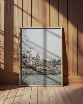 Ganges Riverside Scene Poster