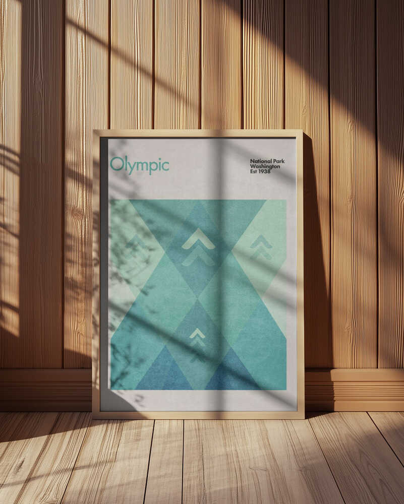 Geometric Peaks Poster