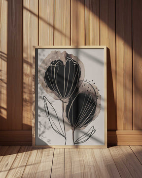 Ink Blossom Duo Poster