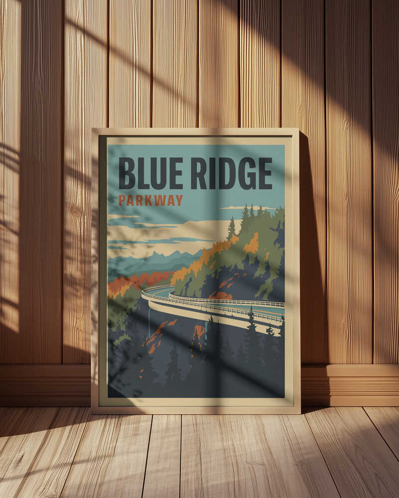 Blue Ridge Parkway Travel Print Poster