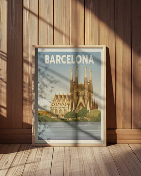 Barcelona Travel Print Poster