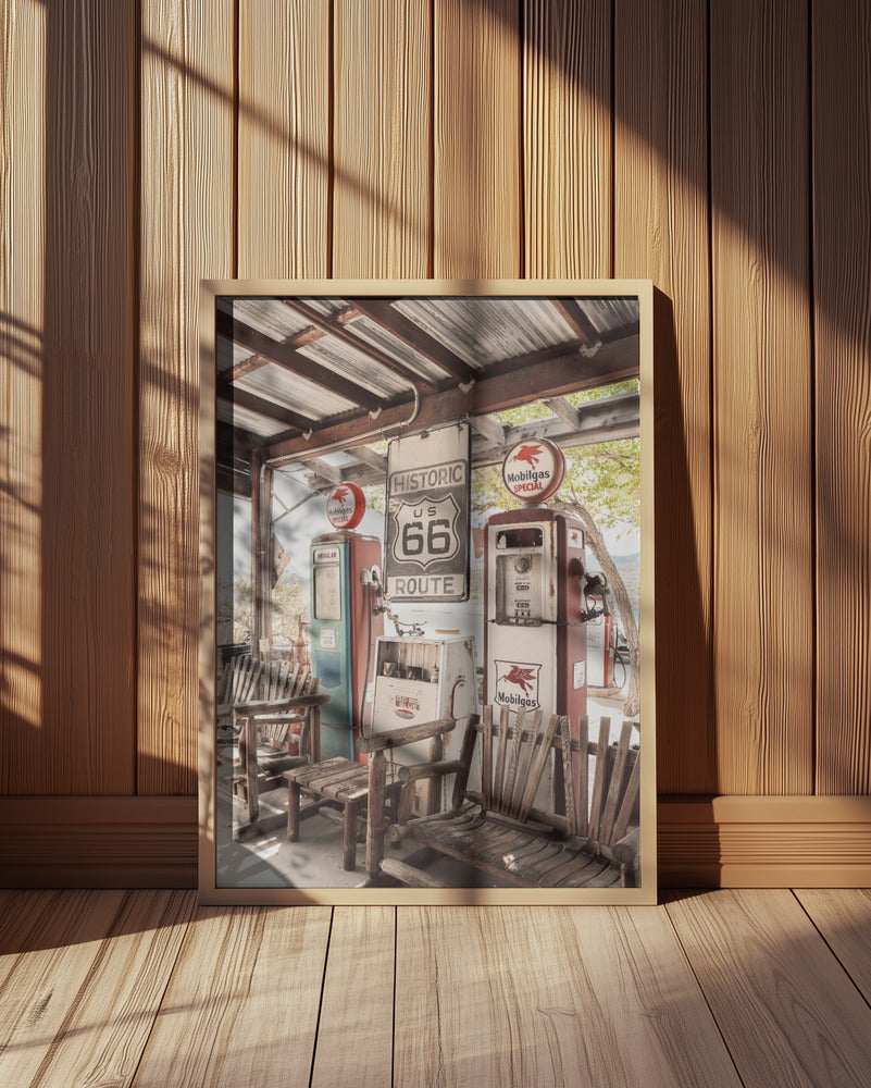 Route 66 Gas Station Poster