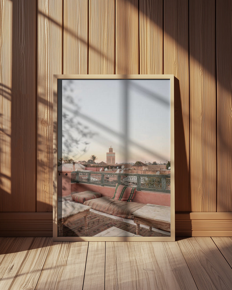 Sunset in Marrakech Poster