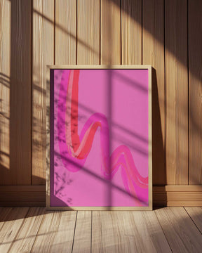 Neon Waves Poster