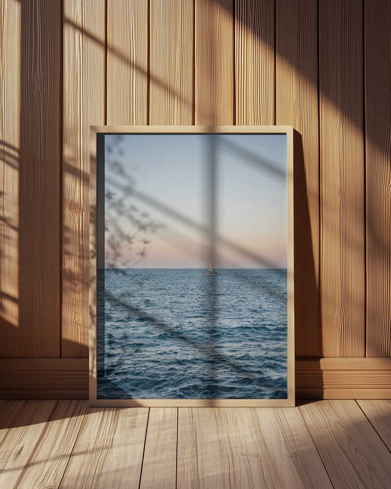 Amalfi Sunset Coast Sailing | Italy Travel Photography Poster