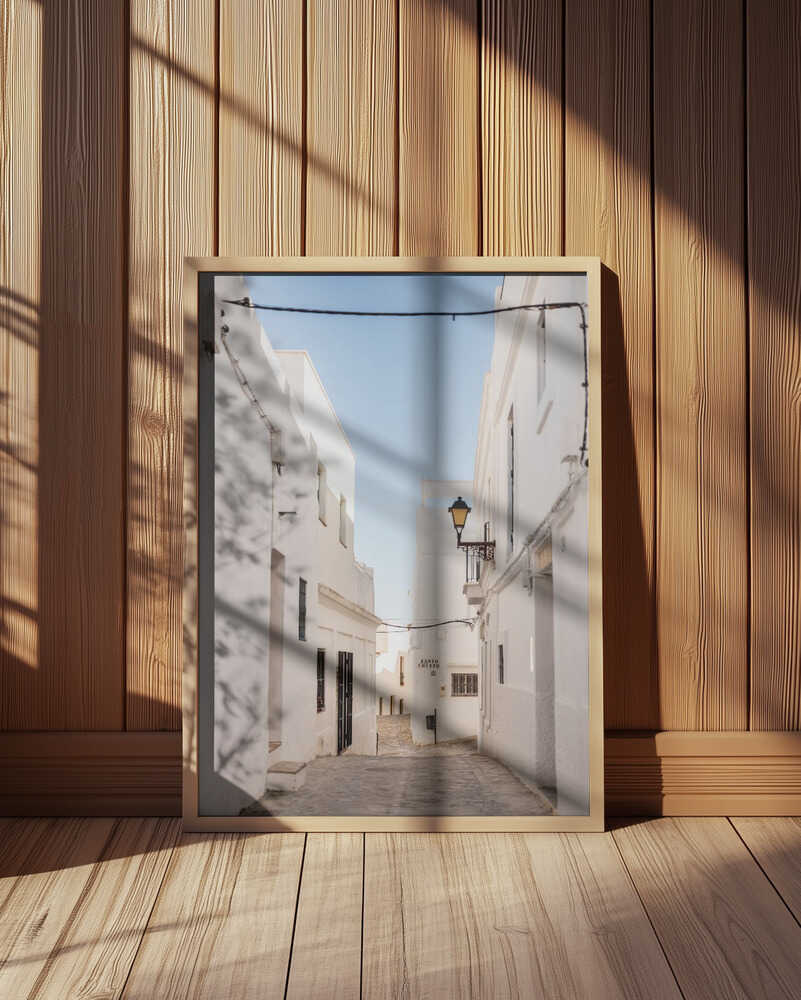 The White town of Vejer de La Frontera Poster