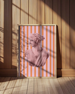 Artemispinkorangestripes Ratio2x3 Poster
