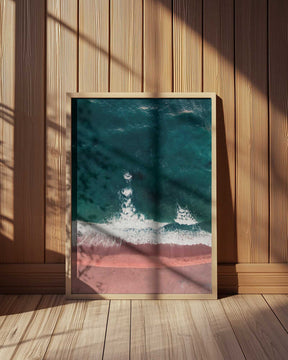Stunning Beach With Turquoise Waves Poster