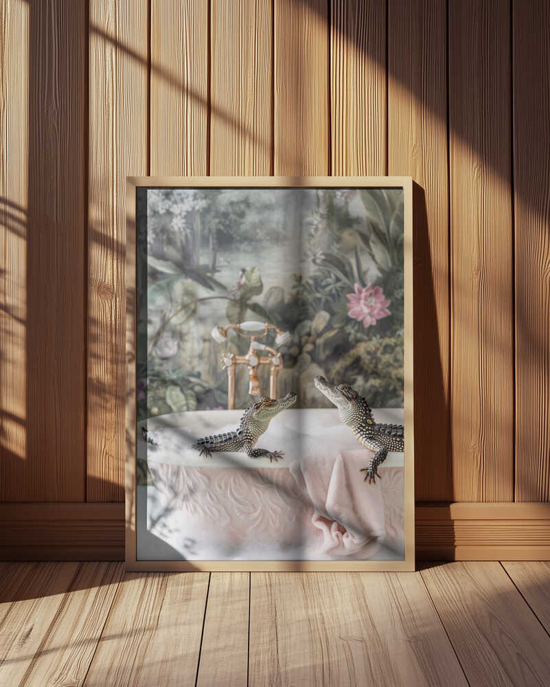 Crocodile Bubble Bath Poster