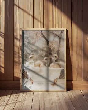 Bubbly Ostrich Trio Poster