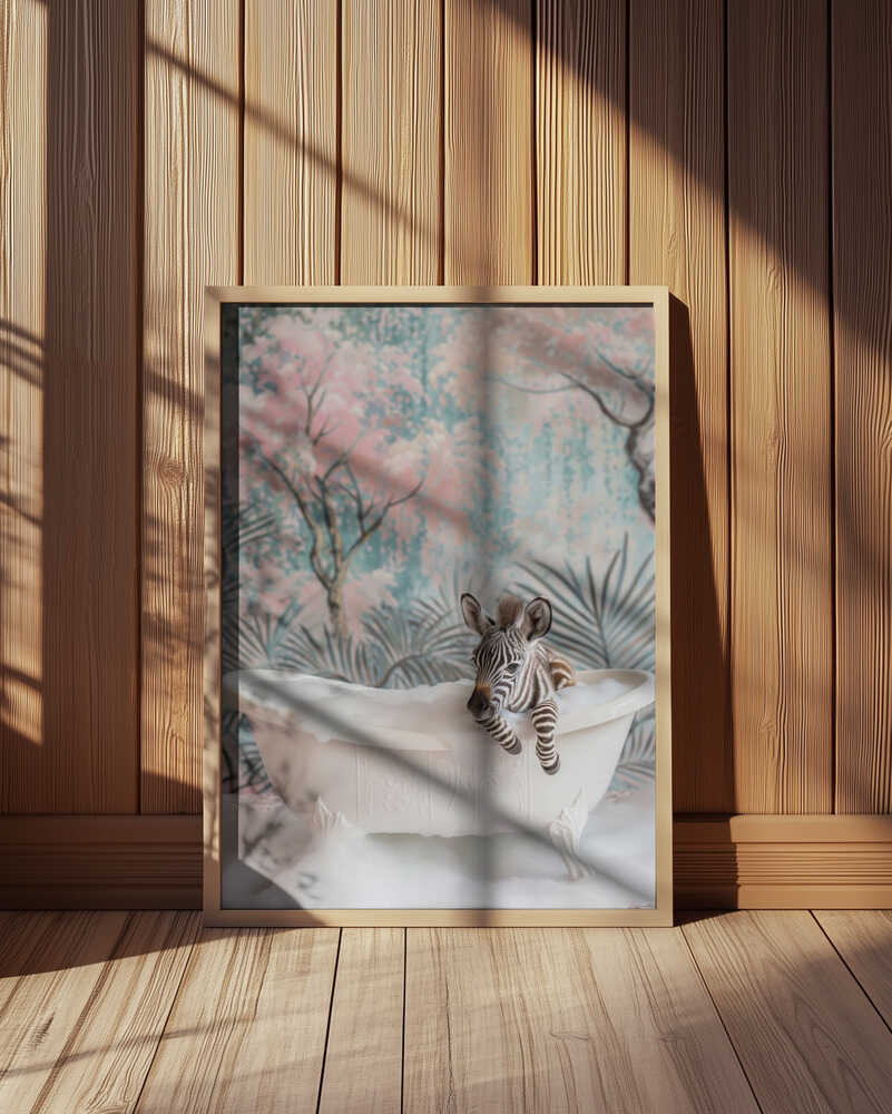 Bubbly Zebra Delight Poster