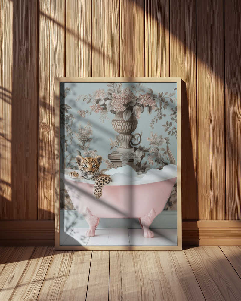 Leopard’s Pink Bubble Bath Poster