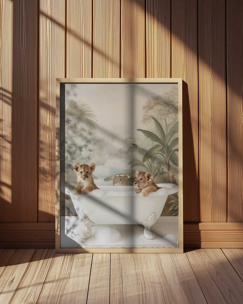Jungle Lion Soak Poster