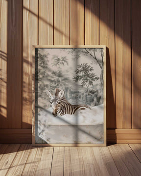 Zebra Bubble Bliss Poster