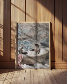 Splashing Seals Poster