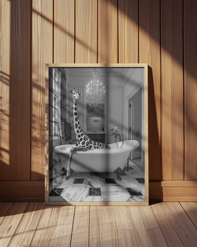 Giraffe Glam Soak Poster