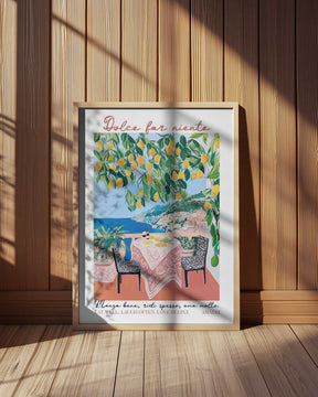 Eat Well Amalfi Poster