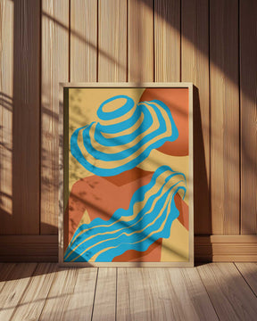Sunlit Wavesstripe Poster