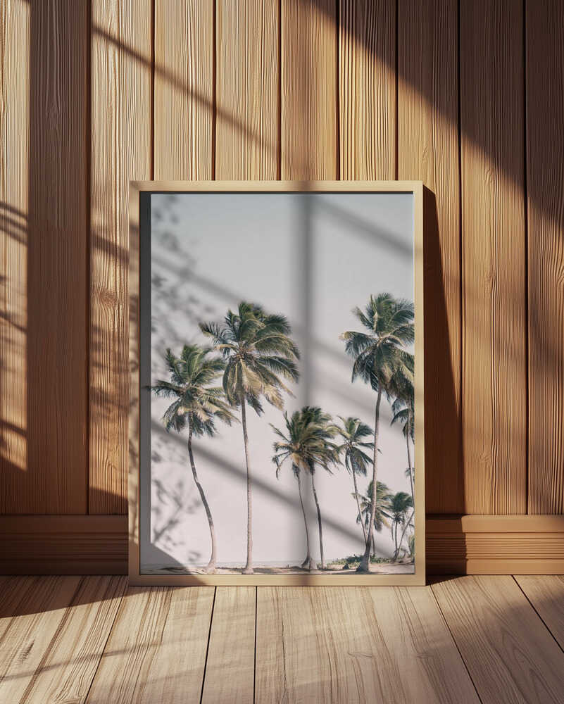 Blush Tropical Trees Poster