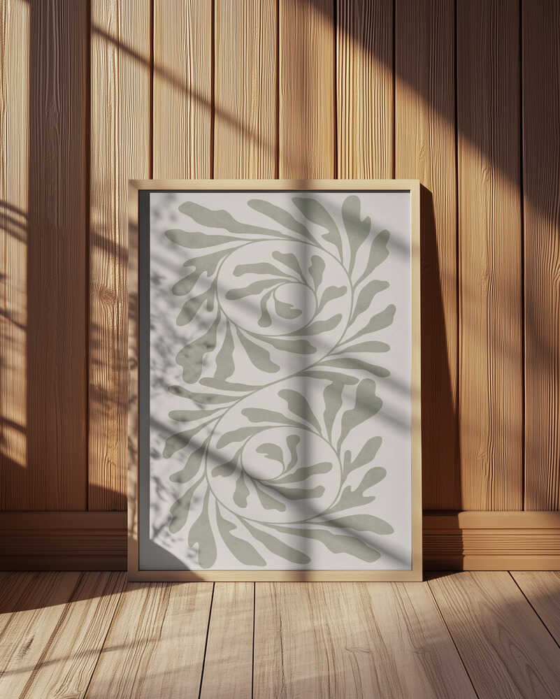 Olive Green Abstract Poster