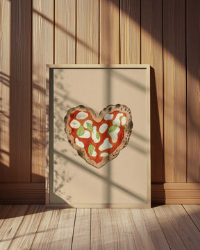Pizza Heart Poster