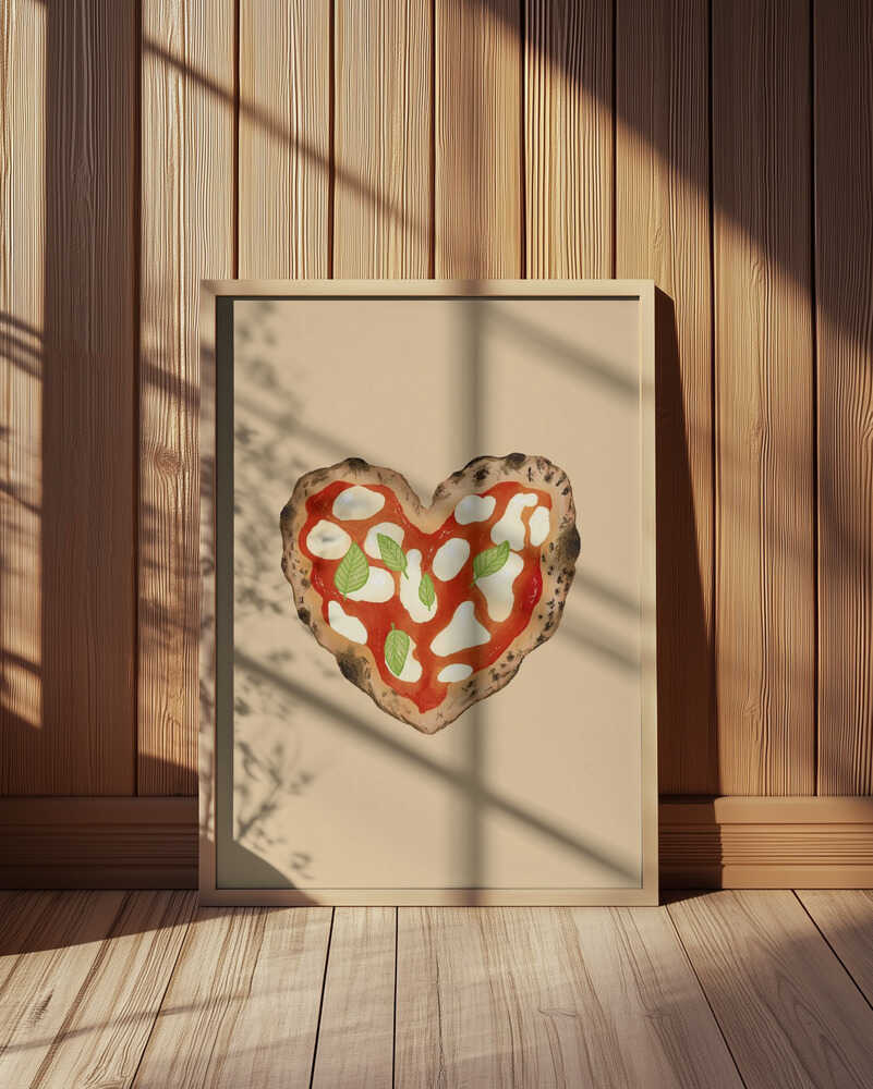Pizza Heart Poster
