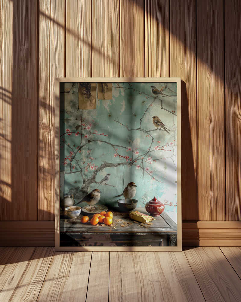 Blossoms and Birds Poster
