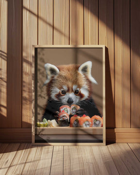 Red Panda Sushi Adventure Poster
