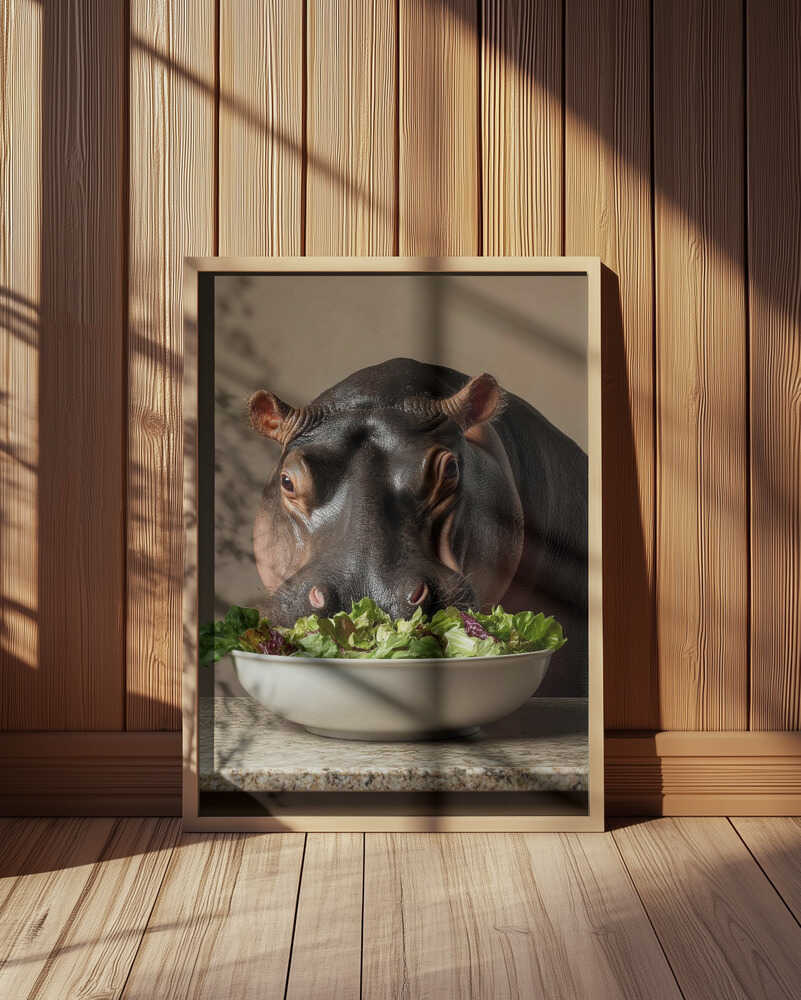 Hippo’s Green Feast Poster