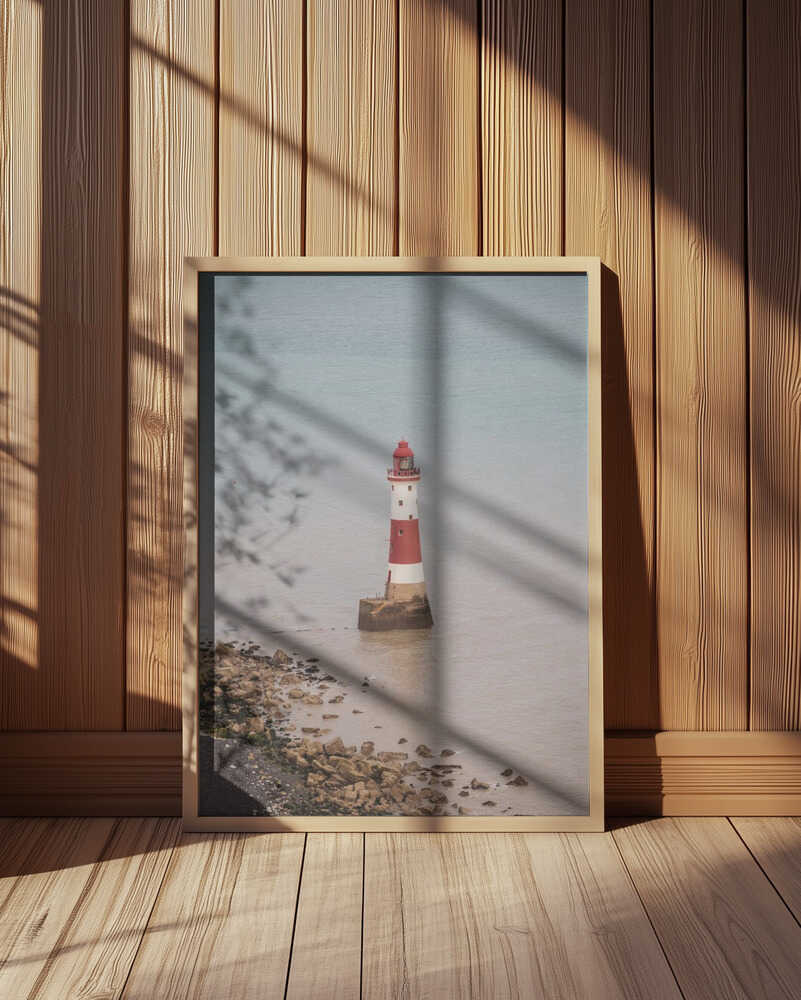 Beachy head lighthouse in England - summer nostalgic travel photography Poster