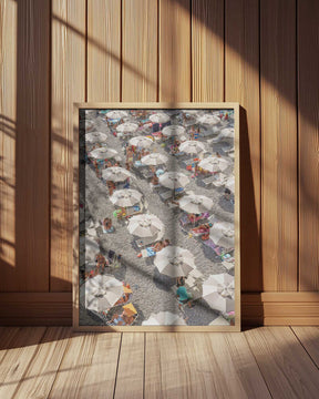 Amalfi Beach Umbrellas Poster