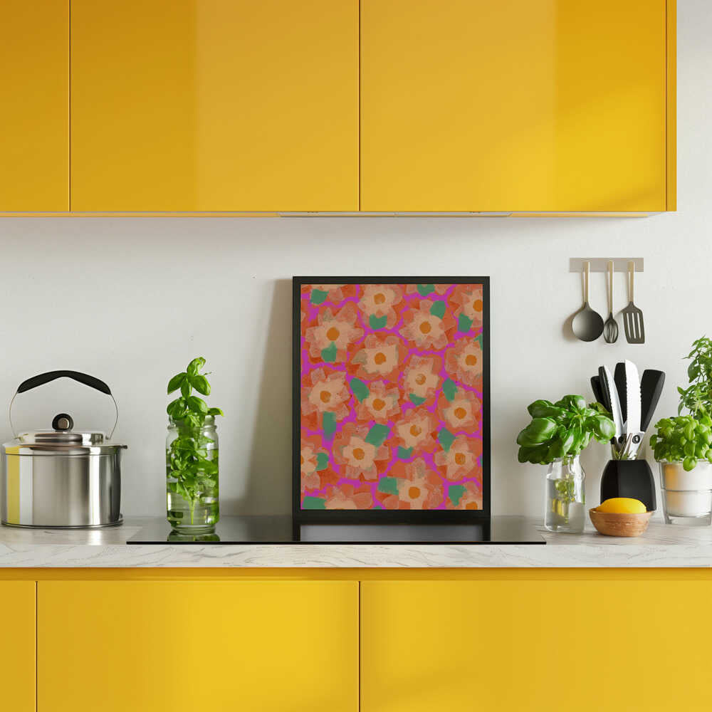 Vibrant Petal Dance Poster